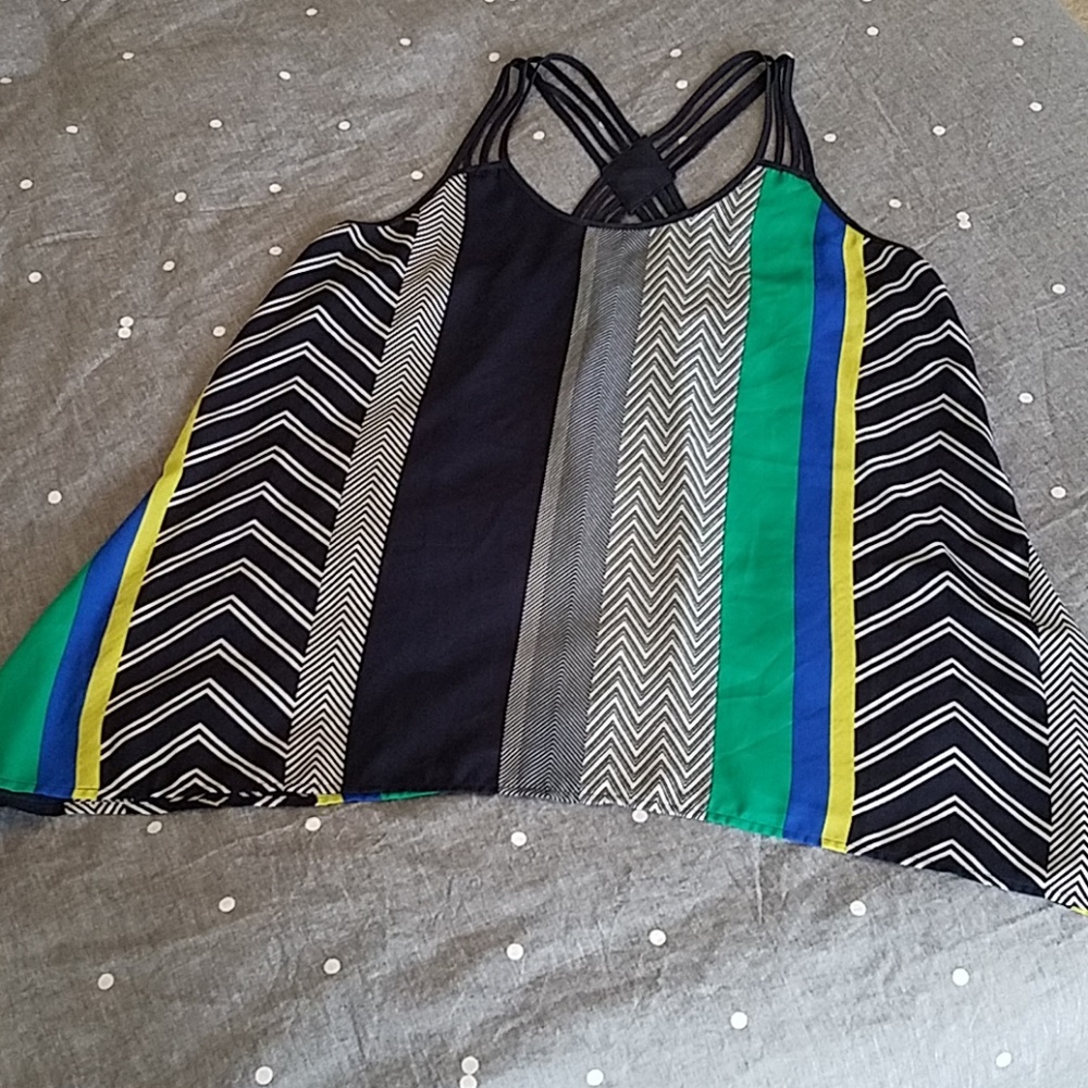 Maurices striped swing strappy tank